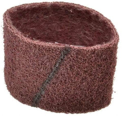 Brite Star - 3" Wide x 10-11/16" OAL, 120 Grit, Aluminum Oxide Abrasive Belt - Aluminum Oxide, Medium, Nonwoven, Series SC-BS - Makers Industrial Supply