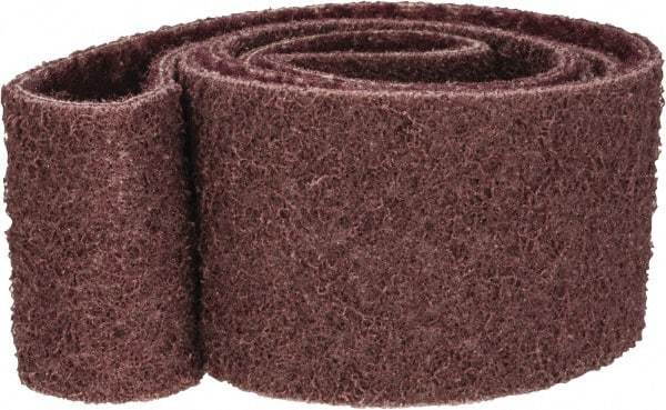 Brite Star - 2-1/2" Wide x 60" OAL, 120 Grit, Aluminum Oxide Abrasive Belt - Aluminum Oxide, Medium, Nonwoven, Series SC-BS - Makers Industrial Supply