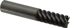 Guhring - 5/8", 1-1/4" LOC, 5/8" Shank Diam, 3-1/2" OAL, 6 Flute, Solid Carbide Square End Mill - Single End, FIREX Finish, Spiral Flute, 55° Helix, Centercutting, Right Hand Cut, Right Hand Flute, Series 3182 - Makers Industrial Supply