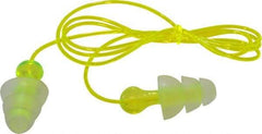 3M - Reusable, Corded, 26 dB, Flange Earplugs - Translucent, 100 Pairs - Makers Industrial Supply