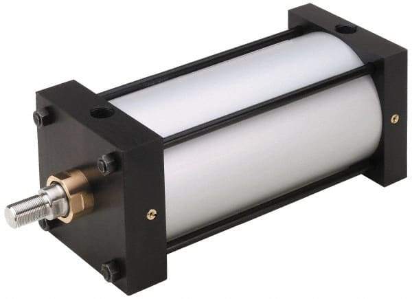 Parker - 8" Stroke x 6" Bore Double Acting Air Cylinder - 3/4 Port, 1-14 Rod Thread, 250 Max psi, -10 to 165°F - Makers Industrial Supply