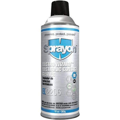 Sprayon - 10 Ounce Aerosol Electrical Grade Cleaner/Degreaser - 12,500 Volt Dielectric Strength, Flammable, Plastic Safe - Makers Industrial Supply