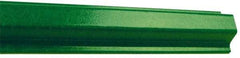 NMC - 8' High, Traffic Sign Post - Composite, Compatible with 18" High x 12" Wide Signs, 3/8" Hole Diam, Green - Makers Industrial Supply