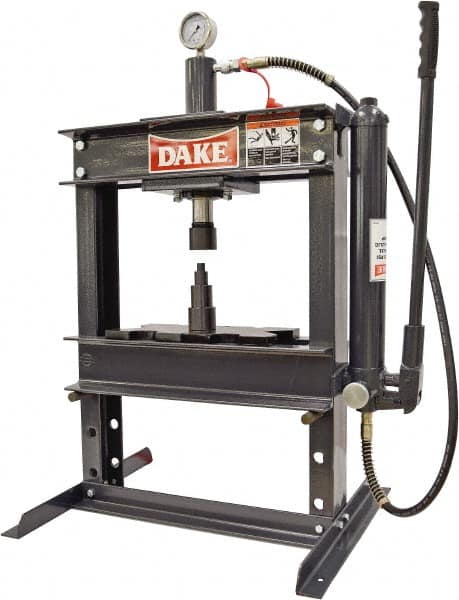 Dake - 10 Ton Hydraulic Shop Press - 6 Inch Stroke - Makers Industrial Supply