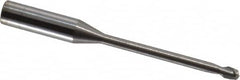 Accupro - 3mm, 2 Flute, Single End, Solid Carbide, 0.25mm Corner Radius End Mill - 57mm OAL, 30° Helix, Right Hand Flute, 3mm LOC, Right Hand Cut, 30mm Extended Reach - Makers Industrial Supply