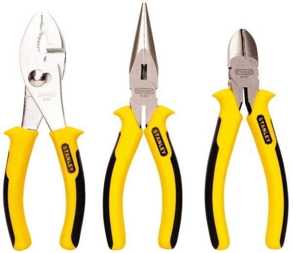 Stanley - 3 Piece Slip Joint Plier Set - Comes in Display Card - Makers Industrial Supply