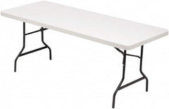 ALERA - 72" Long x 30" Wide x 29" High, Rectangular Folding Table - Platinum - Makers Industrial Supply