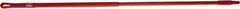 Vikan - 52 x 1" Fiberglass Squeegee Handle - European Threaded Connection, Red - Makers Industrial Supply