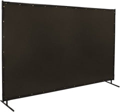 Steiner - 10 Ft. Wide x 6 Ft. High x 3/4 Inch Thick, 14 mil Thick Transparent Vinyl Portable Welding Screen Kit - Gray - Makers Industrial Supply