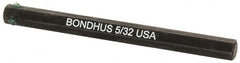 Bondhus - 5/32" Hex Drive Bit - 2" OAL - Makers Industrial Supply