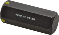 Bondhus - 3/4" Hex Drive Bit - 2" OAL - Makers Industrial Supply