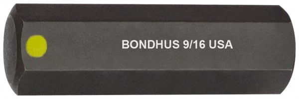 Bondhus - 9/16" Hex Drive Bit - Makers Industrial Supply