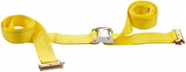 Value Collection - 16' Long x 2" Wide, 1 Ply, Polyester Web Sling - Yellow - Makers Industrial Supply