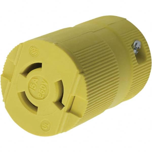 Hubbell Wiring Device-Kellems - 250V 15A NEMA L6-15R Industrial Twist Lock Connector - Makers Industrial Supply