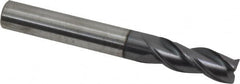 Accupro - 5/16", 3 Flute, Single End, Solid Carbide, 0.0150 - 0.0200" Corner Radius End Mill - 2-1/2" OAL, Right Hand Flute, 13/16" LOC, Right Hand Cut - Makers Industrial Supply