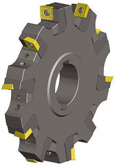 Kennametal - Arbor Hole Connection, 0.461" Cutting Width, 1.851" Depth of Cut, 6" Cutter Diam, 1-1/2" Hole Diam, 12 Tooth Indexable Slotting Cutter - KSSS Toolholder, SDCT, SDCW, SDET, SDPT Insert, Right Hand Cutting Direction - Makers Industrial Supply