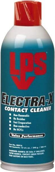 LPS - 12 Ounce Aerosol Contact Cleaner - 9,000 Volt Dielectric Strength, Nonflammable - Makers Industrial Supply