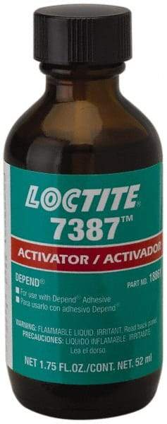 Loctite - 1.75 Fluid Ounce, Amber Adhesive Activator - For Use with Acrylic Adhesives - Makers Industrial Supply