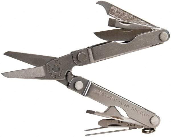 Leatherman - 10 Piece, Multi-Tool Set - 2-1/2" OAL, 2-1/2" Closed Length - Makers Industrial Supply