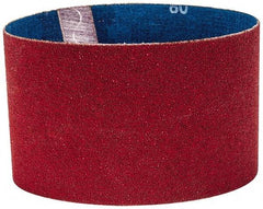 Norton - 3-1/2" Wide x 15-1/2" OAL, 80 Grit, Ceramic Abrasive Belt - Ceramic, Medium, Coated, Y Weighted Cloth Backing, Series R981 - Makers Industrial Supply