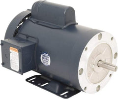 Leeson - 2 Max hp, 3,600 Max RPM, Electric AC DC Motor - 115/230 V Input, Single Phase, 56HC Frame, C-Face with Base Mount, TEFC Enclosure - Makers Industrial Supply