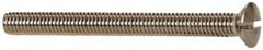 Value Collection - M4x0.70 Metric Coarse, 45mm OAL Slotted Drive Machine Screw - Oval Head, Grade 18-8 & A2 Stainless Steel, Uncoated, Without Washer - Makers Industrial Supply