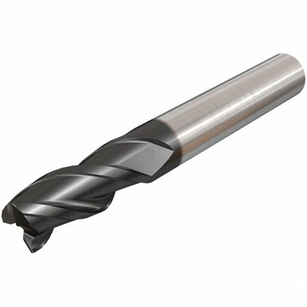 Iscar - 16mm, 3 Flute, Single End, Solid Carbide, Corner Chamfer End Mill - 92mm OAL, 38° Helix, Right Hand Flute, 32mm LOC, Right Hand Cut - Makers Industrial Supply