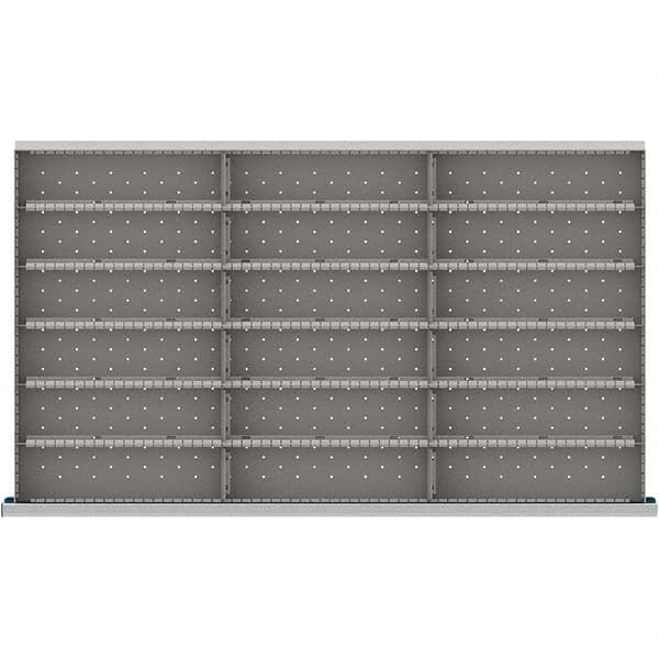 LISTA - 18-Compartment Drawer Divider Layout for 3.15" High Drawers - Makers Industrial Supply