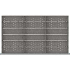 LISTA - 18-Compartment Drawer Divider Layout for 3.15" High Drawers - Makers Industrial Supply