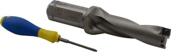 Iscar - 4.13" Max Drill Depth, 3xD, 1-3/8" Diam, Indexable Insert Drill - 2 Inserts, 1-1/2" Shank Diam, Straight Shank - Makers Industrial Supply