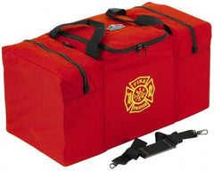 Ergodyne - 2 Pocket, 6750 Cubic Inch, 1000D Nylon Empty Gear Bag - 14 Inch Wide x 15 Inch Deep x 15 Inch High, Red, Fire and Rescue Logo, Model No. 5060 - Makers Industrial Supply