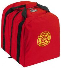 Ergodyne - 0 Pocket, 5400 Cubic Inch, 1000D Nylon Empty Gear Bag - 18 Inch Wide x 15 Inch Deep x 20 Inch High, Red, Fire and Rescue Logo, Model No. 5063 - Makers Industrial Supply