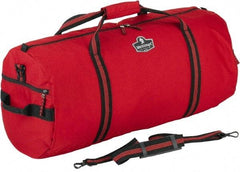 Ergodyne - 2 Pocket, 2,600 Cubic Inch, 600D Nylon Empty Duffel Bag - 23 Inch Wide x 11 Inch Deep x 12 Inch High, Red, Model No. 5020 - Makers Industrial Supply