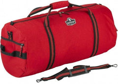 Ergodyne - 2 Pocket, 3,800 Cubic Inch, 600D Nylon Empty Duffel Bag - 29 Inch Wide x 13 Inch Deep x 13 Inch High, Red, Model No. 5020 - Makers Industrial Supply