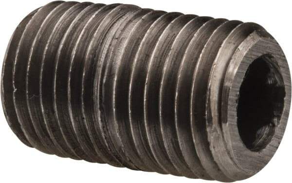 Value Collection - Schedule 80, 1/4" Diam Black Pipe Nipple - Threaded - Makers Industrial Supply