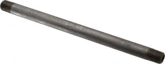 Value Collection - Schedule 80, 1/4" Diam x 8" Long Black Pipe Nipple - Threaded - Makers Industrial Supply