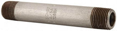 Value Collection - Schedule 80, 3/8" Diam x 4" Long Black Pipe Nipple - Threaded - Makers Industrial Supply