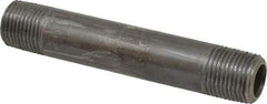 Value Collection - Schedule 80, 1/2" Diam x 4-1/2" Long Black Pipe Nipple - Threaded - Makers Industrial Supply