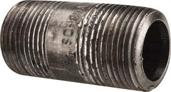 Value Collection - Schedule 80, 3/4" Diam x 2" Long Black Pipe Nipple - Threaded - Makers Industrial Supply