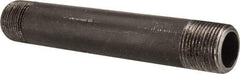 Value Collection - Schedule 80, 3/4" Diam x 6" Long Black Pipe Nipple - Threaded - Makers Industrial Supply