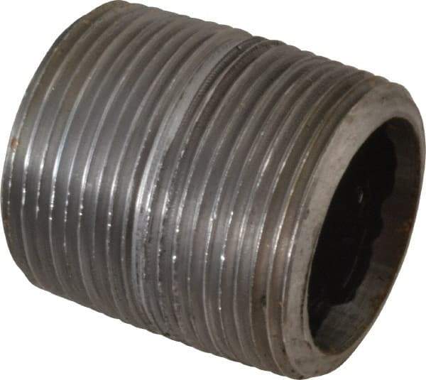 Value Collection - Schedule 80, 1-1/4" Diam Black Pipe Nipple - Threaded - Makers Industrial Supply