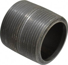 Value Collection - Schedule 80, 1-1/2" Diam Black Pipe Nipple - Threaded - Makers Industrial Supply