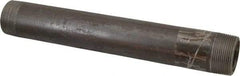 Value Collection - Schedule 80, 1-1/2" Diam x 12" Long Black Pipe Nipple - Threaded - Makers Industrial Supply