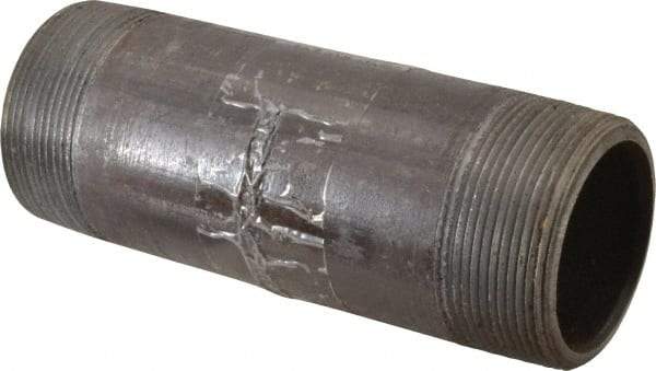 Value Collection - Schedule 80, 2" Diam x 6" Long Black Pipe Nipple - Threaded - Makers Industrial Supply