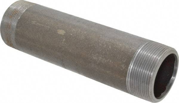 Value Collection - Schedule 80, 2" Diam x 8" Long Black Pipe Nipple - Threaded - Makers Industrial Supply