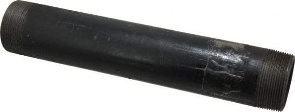 Value Collection - Schedule 80, 2" Diam x 12" Long Black Pipe Nipple - Threaded - Makers Industrial Supply