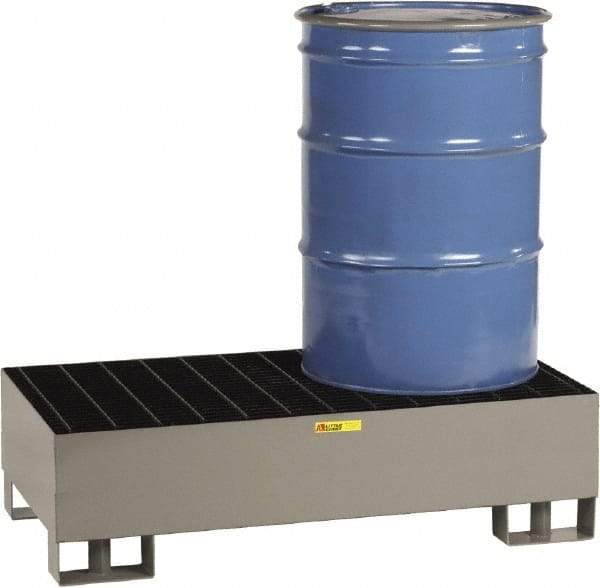 Little Giant - 66 Gal Sump, 2,000 Lb Capacity, 2 Drum, Steel Platform - 51" Long x 26" Wide x 16" High - Makers Industrial Supply