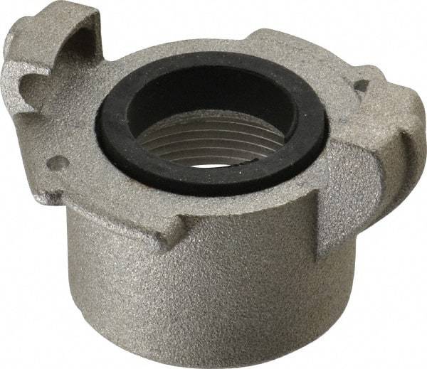 EVER-TITE Coupling Products - 1-1/2" NPT Sandblaster Adapter - Aluminum, Rated to 100 PSI - Makers Industrial Supply