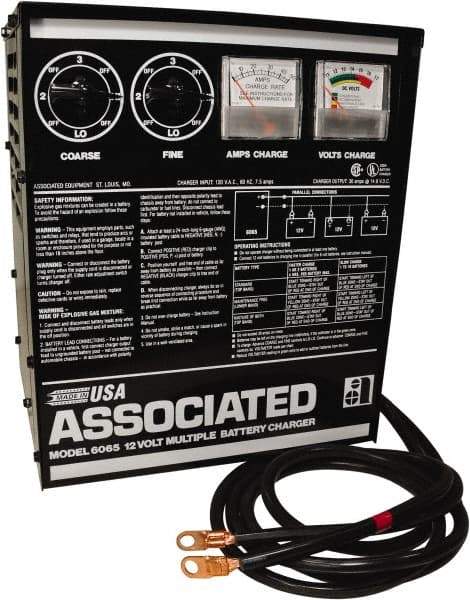 Associated Equipment - 12 Volt Battery Charger - 30 Amps - Makers Industrial Supply