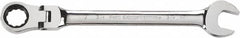 GearWrench - 3/4" 12 Point Flexhead Combination Wrench - Chrome Vanadium Steel, Full Polish Finish - Makers Industrial Supply